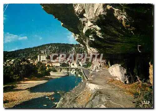 Moderne Karte Ardeche Pittoresque Vue generale de Vogue sur les bords de l'Ardeche