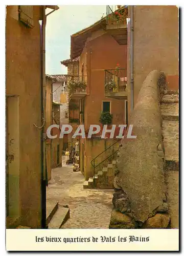 Moderne Karte Vals les Bains Ardeche La Vieille Ville