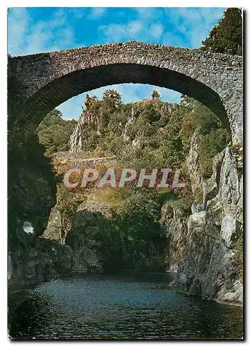 Cartes postales moderne Paysages du Vivarais Thueyts L'Ardeche au Pont du Diable