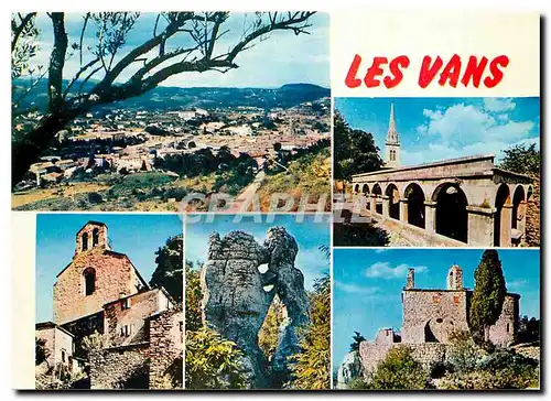 Moderne Karte Les Vans Ardeche