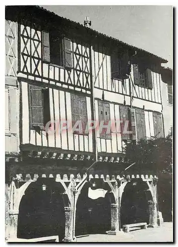 Moderne Karte Mirepoix Ariege La Maison des Consuls qui se trouve au centre des Couverts