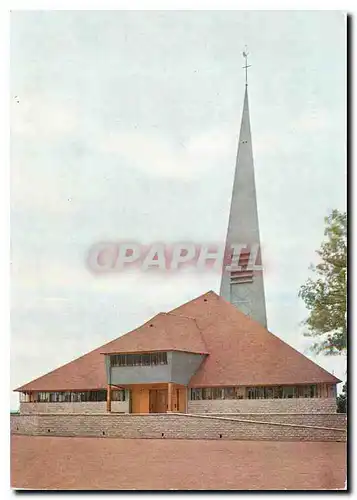 Moderne Karte Les Gres Aube commune de Fontaine les Gres Eglise Ste Agnes