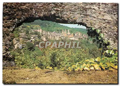 Cartes postales moderne Conques Aveyron Le village au flan des gorges de l'Ouche