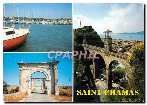 Cartes postales moderne St Chamas Port de Plaisance Pont Flavien Pont de l'Horloge