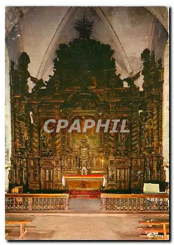 Cartes postales moderne Naves Correze Retable de l'Eglise Vue d'ensemble