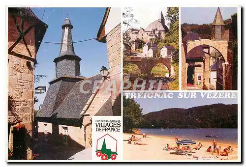 Cartes postales moderne Treignac sur Vezere Correze Au pied du massif des Monedieres la pittoresque cite de Treignac