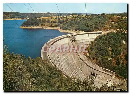 Moderne Karte Bort les Orgues Le Barrage