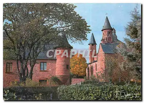 Cartes postales moderne Collonges la Rouge Correze Castel de Vassignac et eglise fortifiee