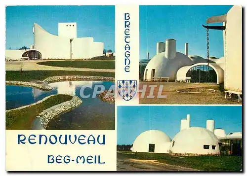 Cartes postales moderne La Bretagne en Couleurs Beg Meil Finistere Le Renouveau Village familial concu dans son ensemble