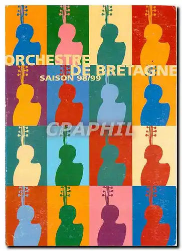 Cartes postales moderne Orchestre de Bretagne 98 99