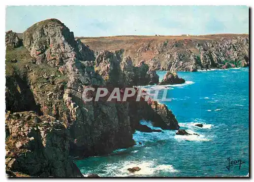 Moderne Karte La Bretagne Reserve Naturelle du Cap Sizun en Goulien Sud Finistere