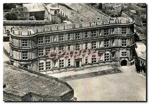 Moderne Karte Grignan Drome Facade principale du Chateau