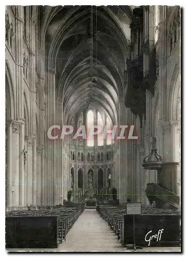 Moderne Karte En Beauce Chartres Eure et Loir La cathedrale La grande Nef et la Choeur