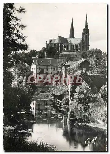 Cartes postales moderne En Beauce Chartres Eure et Loir Bords de l'Eure et la Cathedrale