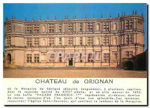 Moderne Karte Grignan Drome Le Chateau