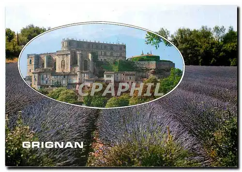 Moderne Karte Grignan Drome Le Chateau ou sejourna longuement Madame de Sevigne