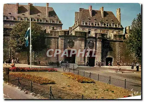 Moderne Karte La Bretagne en Couleurs Saint Malo I et V La Porte Saint Vincent et ses parterres fleuris