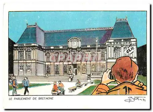 Cartes postales moderne Le Parlement de Bretagne Rennes le Temps d'une Histoire