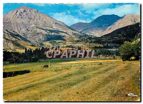 Cartes postales moderne Allos Alp de Hte Prov Station ete hiver Vue generale l'eglise Notre dame du Valvert