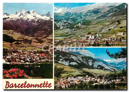Cartes postales moderne Barcelonnette B A Vue generale Le Chapeau de Gendarme et le Pain de Sucre Vue sur les Nouveaux Q