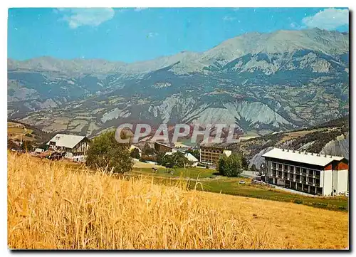 Moderne Karte Le Sauze Alpes de Hte Prov Un aspect de la station l'ete