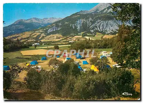 Moderne Karte Barcelonnette Alp de Hte Prov Le Camping Caravaning Lachaup Ouvert toute l'annee