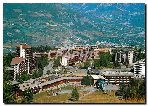 Moderne Karte Alpes de Haute Provence Pra Loup Vue generale