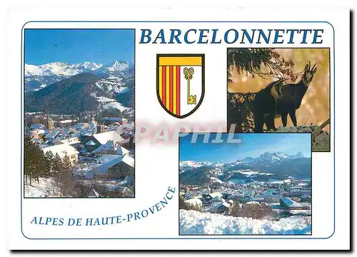 Moderne Karte Barcelonnette Alpes de Haute Provence