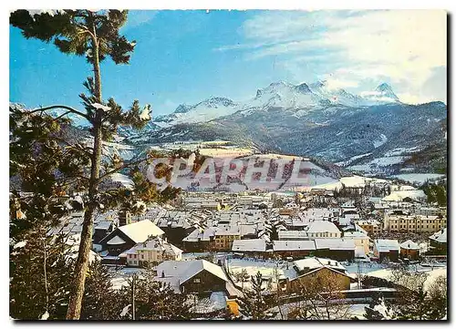 Cartes postales moderne Barcelonnette B A Vue generale en hiver