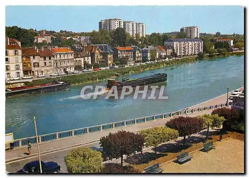 Moderne Karte Lagny Thorigny S et M Bords de Marne