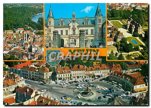 Cartes postales moderne Melun Seine et Marne Sur la rive droite de la Seine au coeur de la vieille ville l'hotel de vill