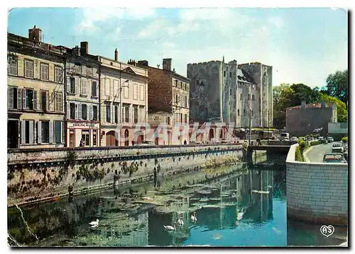 Moderne Karte Niort Deux Sevres Le donjon et la Sevre