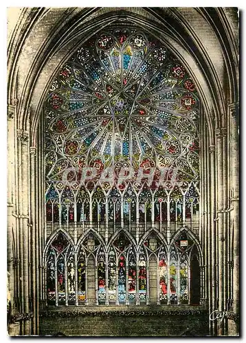 Cartes postales moderne Amiens La Cathedrale Rosace du Transept