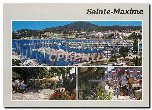 Cartes postales moderne Sainte Maxime Var Le port Rues pietonnes