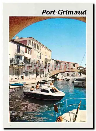 Cartes postales moderne Port Grimaud Var Cite lacustre Etige et Marena