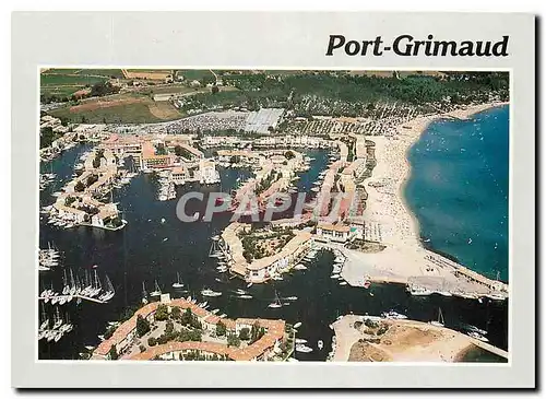 Moderne Karte Port Grimaud Var Cite lasutre realisee Etige et Manera S A suivant un project de Francois Spoerr