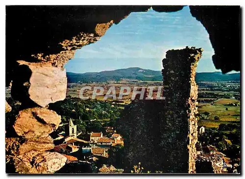 Cartes postales moderne Grimaud Var Le clocher depuis le chateau