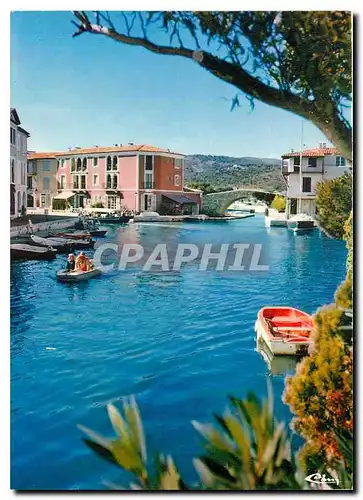 Moderne Karte Port Grimaud Var Cite lacustre realisee Etige et Manera S A