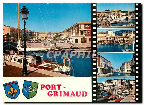 Cartes postales moderne La Cote d'Azur Varoise Port Grimaud Village situe au fond du Golfe de Saint Tropez est la premie