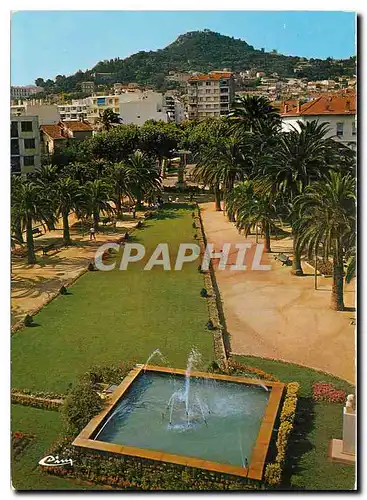 Moderne Karte Cote d'Azur France French Riviera Hyeres Var Place Th Lefevre