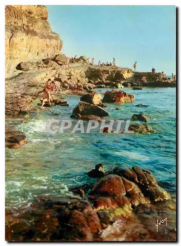 Moderne Karte Couleurs et Lumiere de France La Cote d'Azur miracle de la nature Le Pradet Var Les rochers des