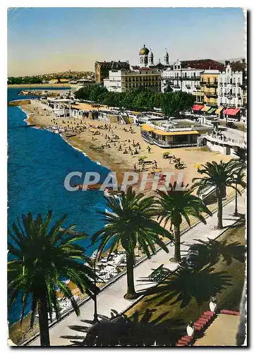 Moderne Karte La Cote d'Azur Saint Raphael Var Vue d'ensemble de la Plage