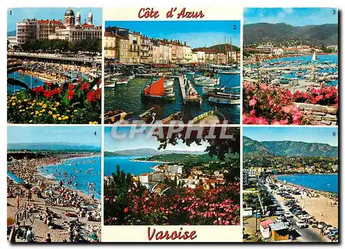 Cartes postales moderne La Cote d'Azur Varoise St Raphael St Tropez Calvaire sur Mer St Aygulf Ste Maxime sur Mer Le Lav