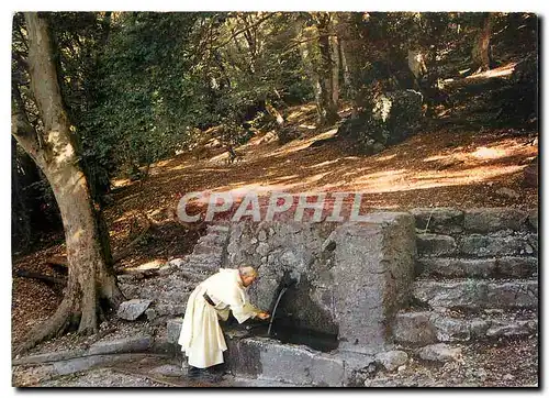 Cartes postales moderne Sanctuaires de France La Sainte Baume Var La Fontaine de Nans sur le chemin de la Grotte