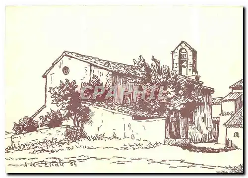 Cartes postales moderne La Sainte Baume le plan d'Aups Var Eglise romane du XI siecle