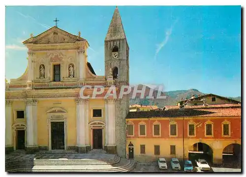 Cartes postales moderne Sospel Alpes Maritimes Cathedrale Saint Michel Clocher Romah Facade