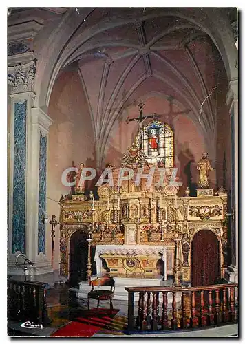 Moderne Karte St Etienne de Tinee Alp Mar Le retable de l'Eglise paroissiale
