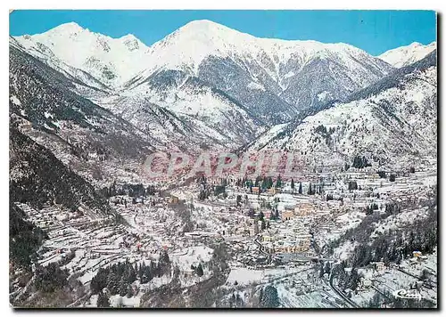 Cartes postales moderne St Martin Vesubie Alp Mar Vue generale aerienne en hiver