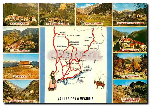 Cartes postales moderne Souvenir de la Vallee de la Vesubie