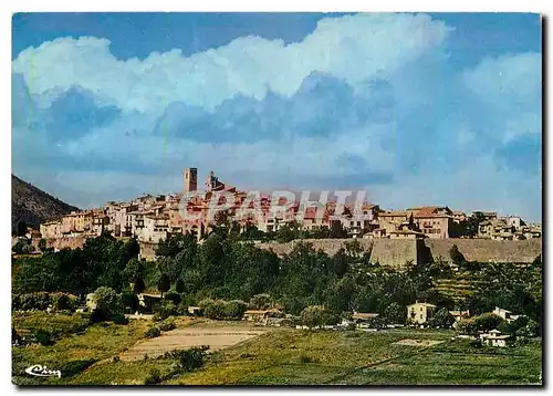 Moderne Karte St Paul de Vence Alp Mar Vue generale